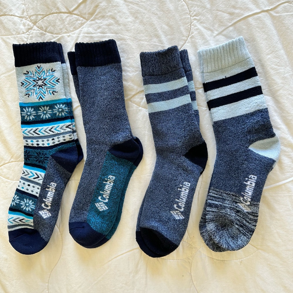 Columbia women’s super soft cushioned crew sock set - size M (fits 6-10)